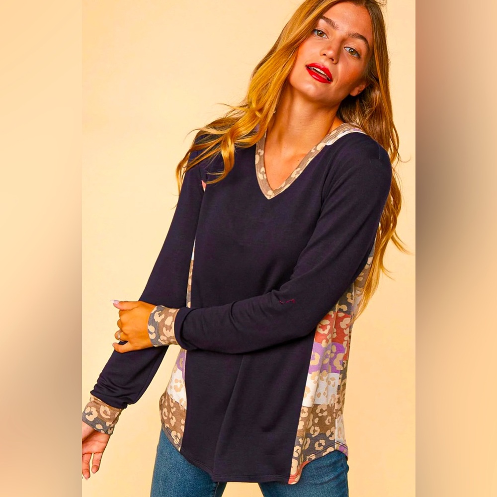 Women’s Leopard Print Hooded Top